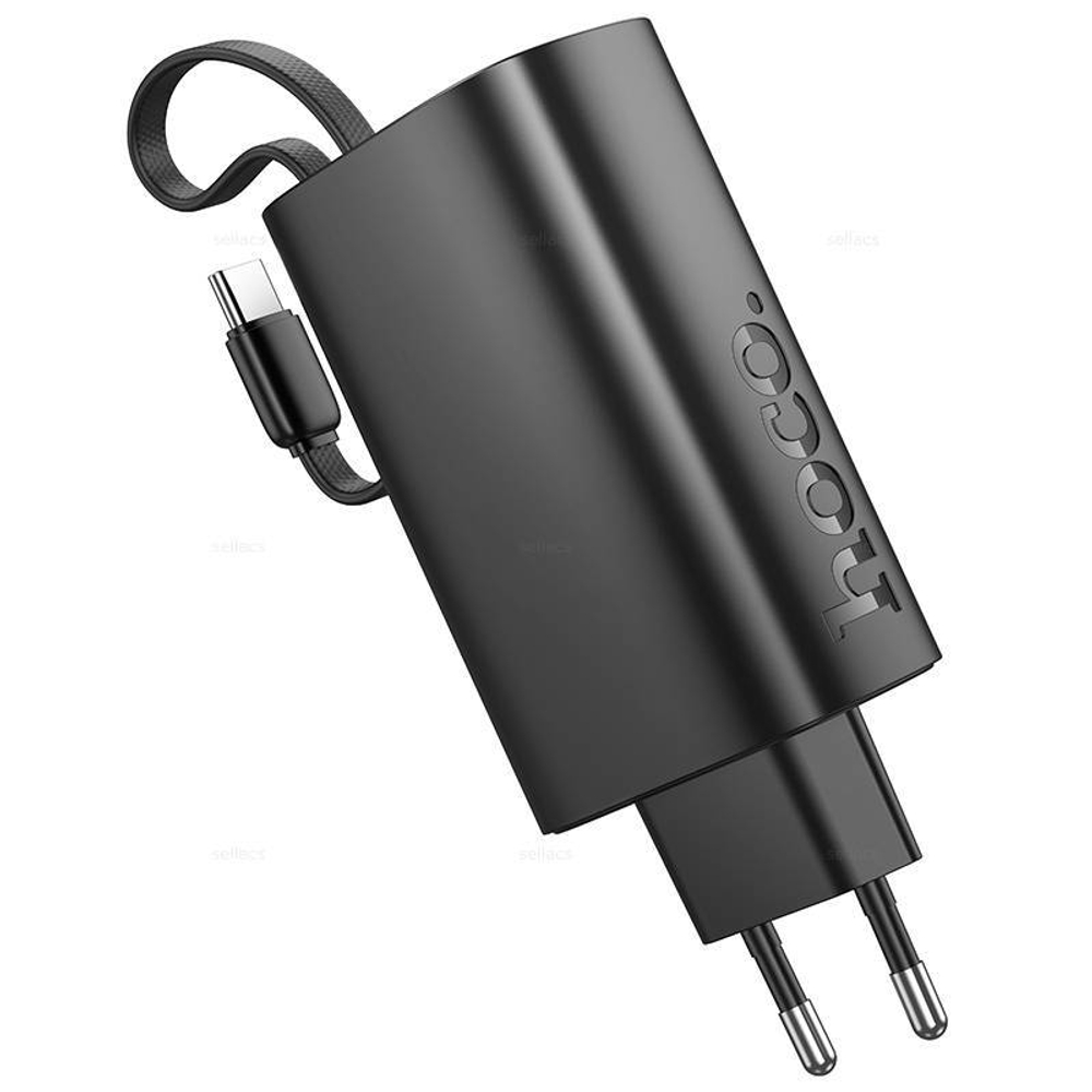 Портативный аккумулятор HOCO J148A 5000 mAh PD 20W + СЗУ (черный)