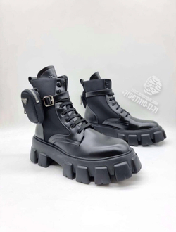 Ботинки с мехом Prada