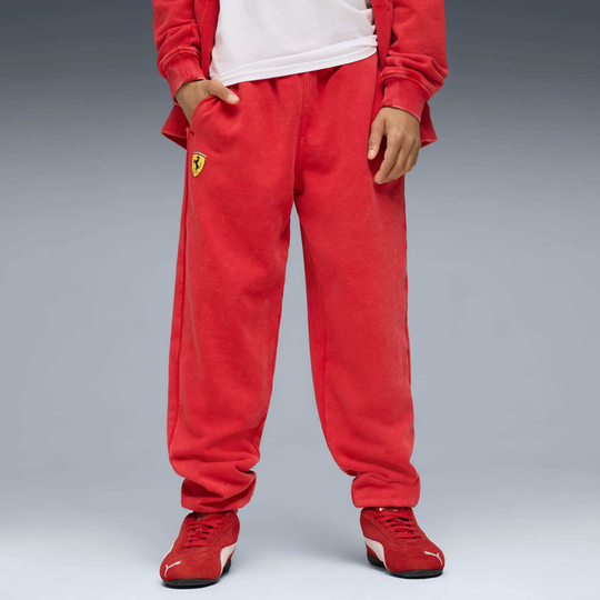 PUMA X SCUDERIA FERRARI СПОРТИВНЫЕ БРЮКИ SPORTSWEAR, КРАСНЫЙ