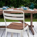 Стол+6 стульев садовый - NORRMANSÖ / NORRMANSÖ IKEA/ НОРРМАНСО ИКЕА, 220х100х74 см, белый/коричневый