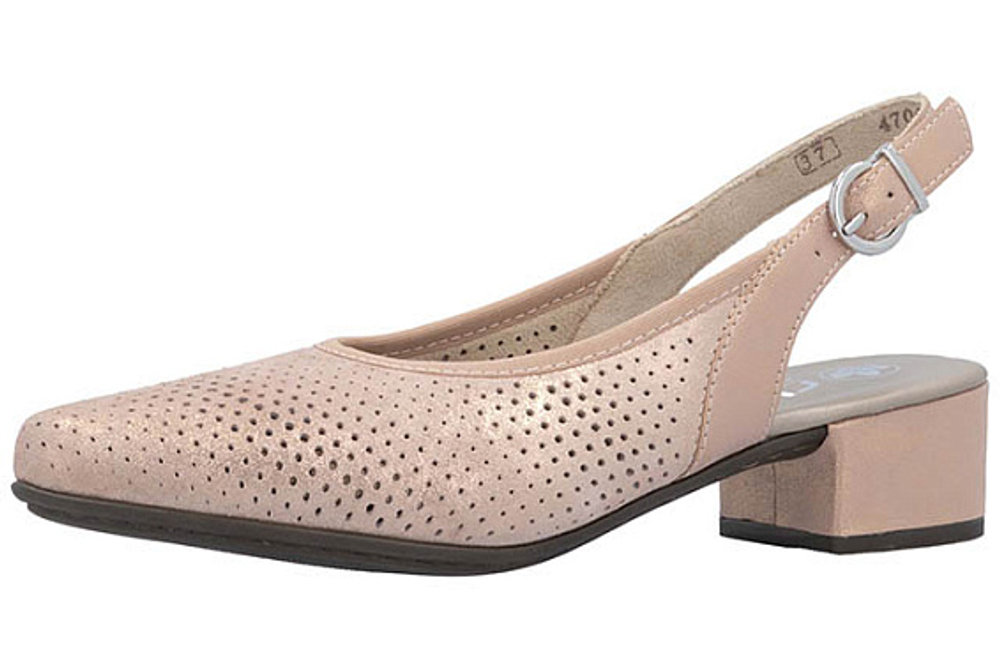 Женские босоножки Rieker розовые