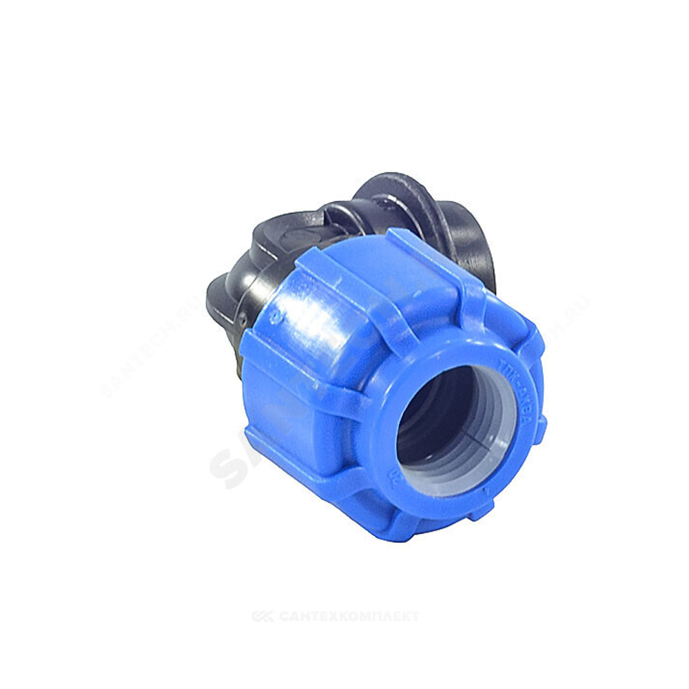 Отвод компрессионный ПЭ Дн 25х1/2"х90гр ВР Ру16 ТПК-АКВА 50022512