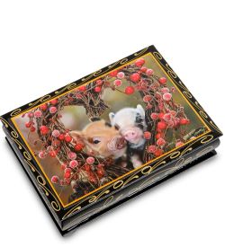 ШК-11/11-A Шкатулка в технике декупаж (10х14х4)