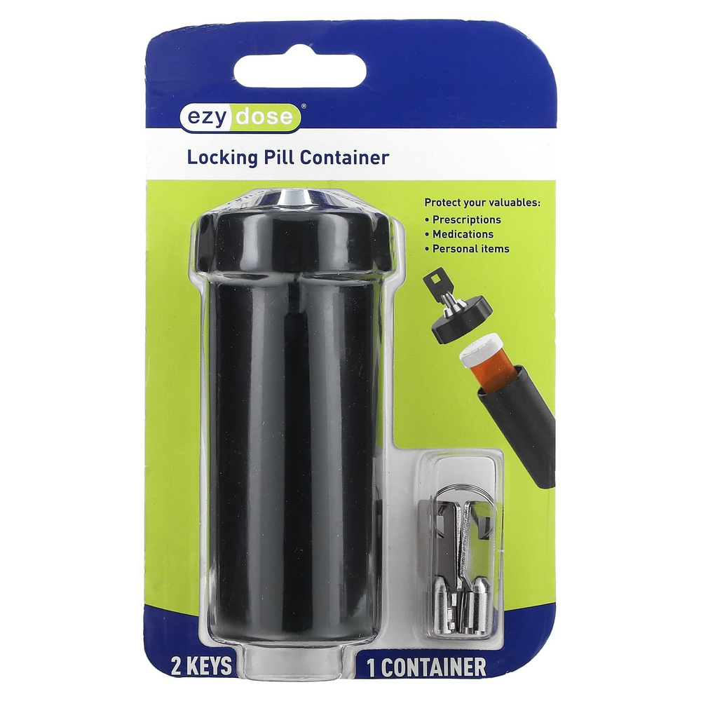 Ezy Dose, набор контейнеров для таблеток с замком, 1 шт.