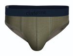 Мужские хлопковые трусы-брифы цвета хаки (Размер: M) (Цвет: хаки)