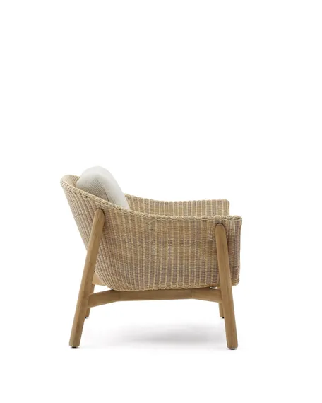 Кресло Galea из тикового дерева и синтетического ротанга