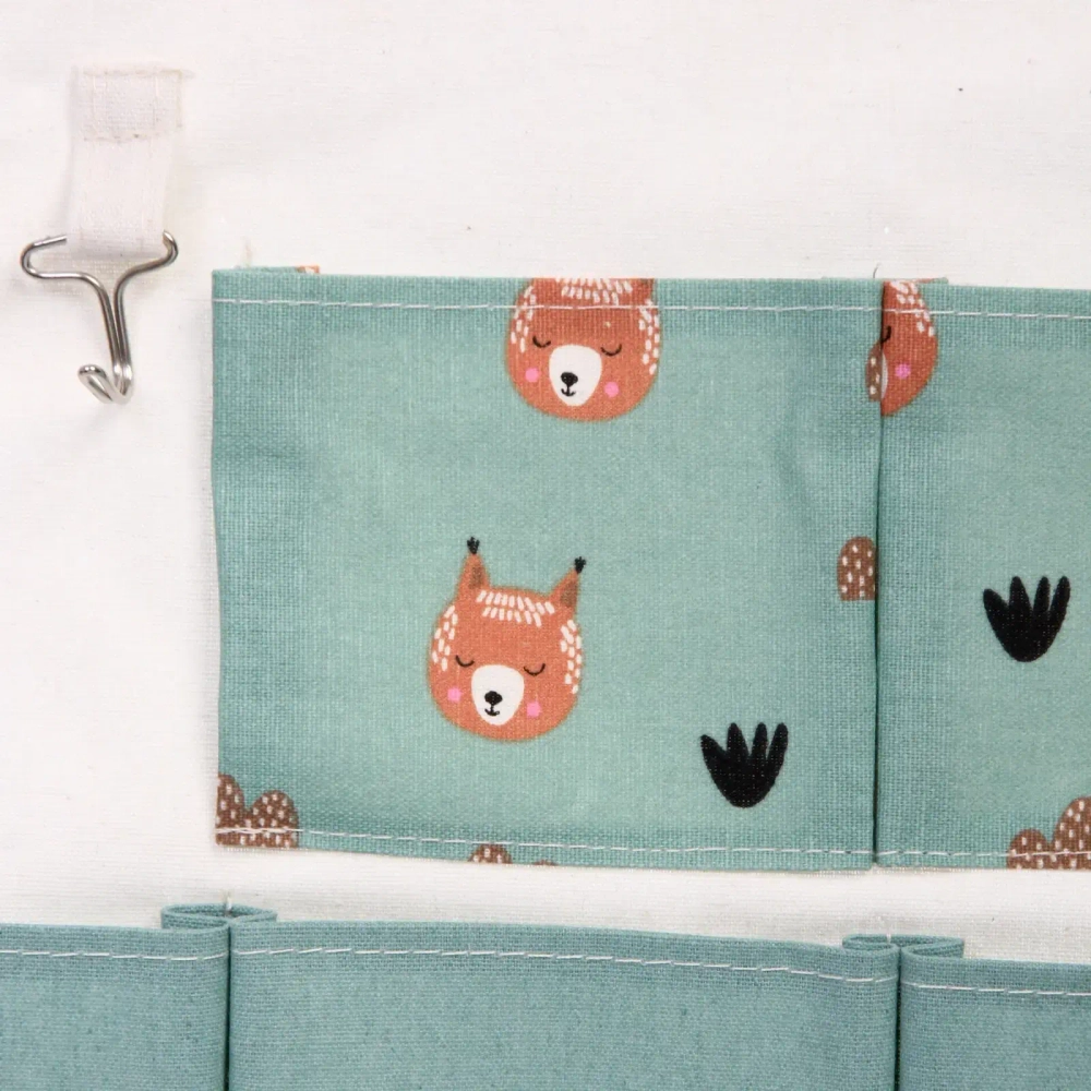 Карман настенный подвесной «ФРАТТИ БУМ», принт белочка, семь секций, 35*50см (лейбл Селфи)