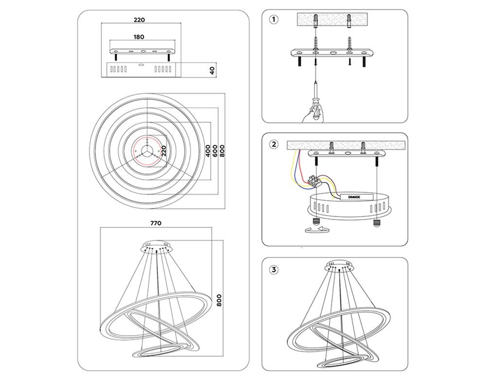 Ambrella Управляемый светодиодный светильник Original FA4359