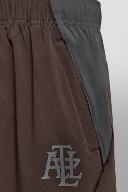 ZARA ФУТБОЛЬНЫЕ БРЮКИ ИЗ ВЫСОКОТЕХНОЛОГИЧНОЙ ТКАНИ В СТИЛЕ КОЛОР-БЛОК, БУРГУНДИ