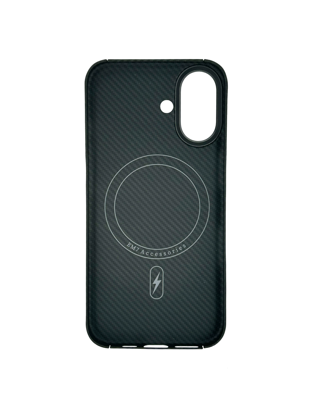 Карбоновый чехол MosSeller для iPhone 16, черный