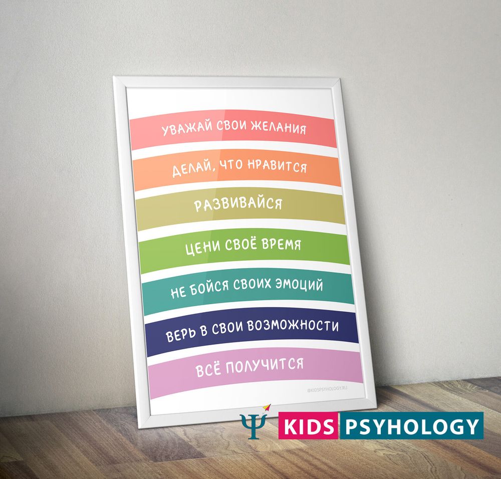 Набор постеров "Позитивное мышление" (комплект 5 штук)