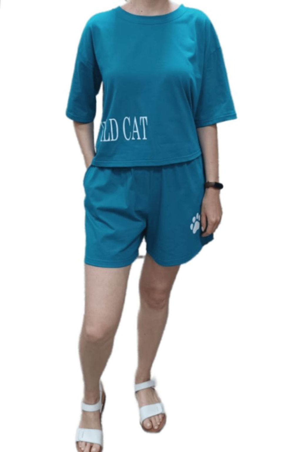 23291 Костюм женский (футболка+шорты) (48)