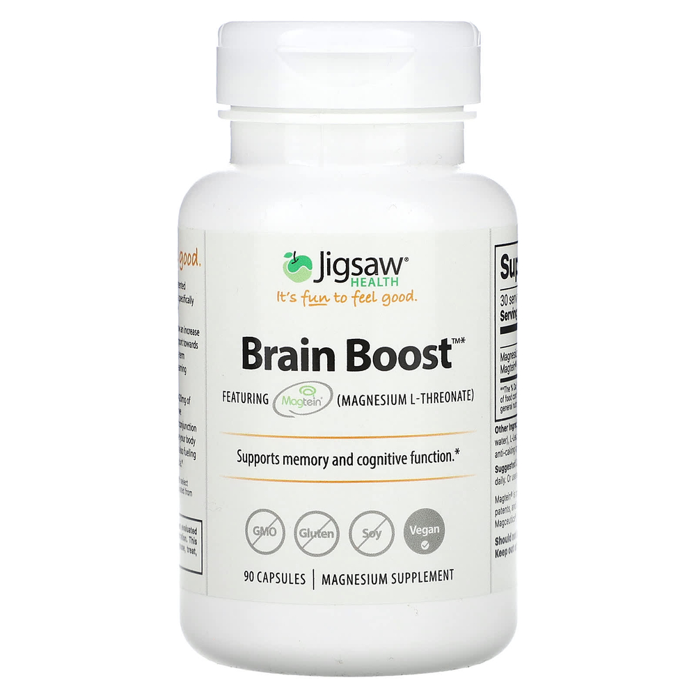 Jigsaw Health, Brain Boost, поддержка мозга, 90 капсул