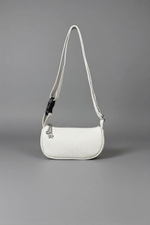 Сумка женская кросс-боди экокожа бежевая QOZA