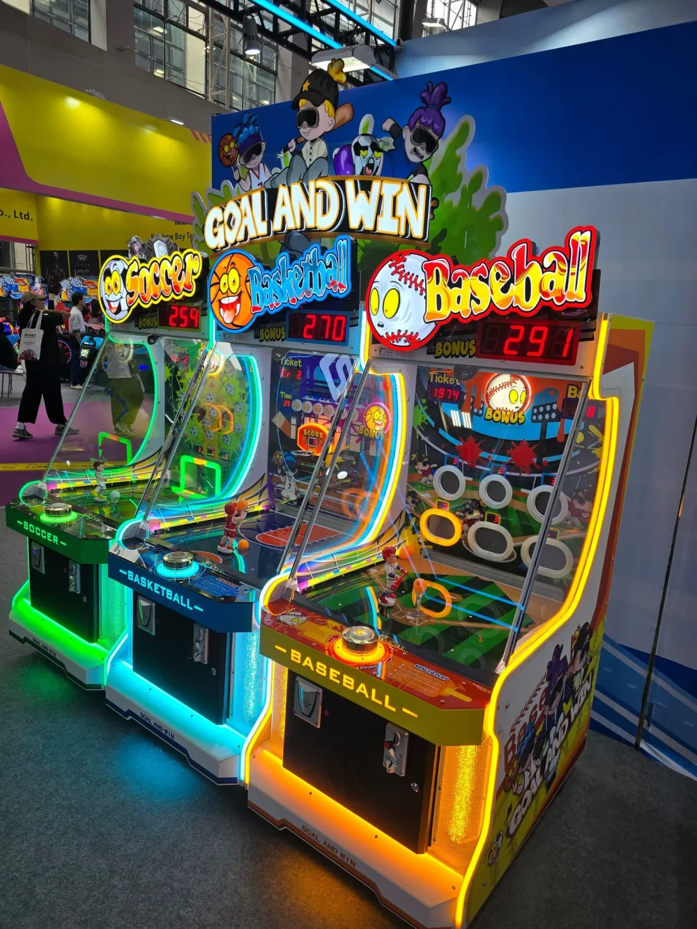 Комплект игровых автоматов «Мини спорт»