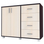 Комод № 16 венге/млечный дуб