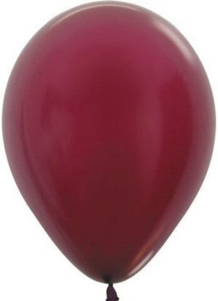 S Метал 12 Бургундия / Burgundy / 100 шт. /, Латексный шар +