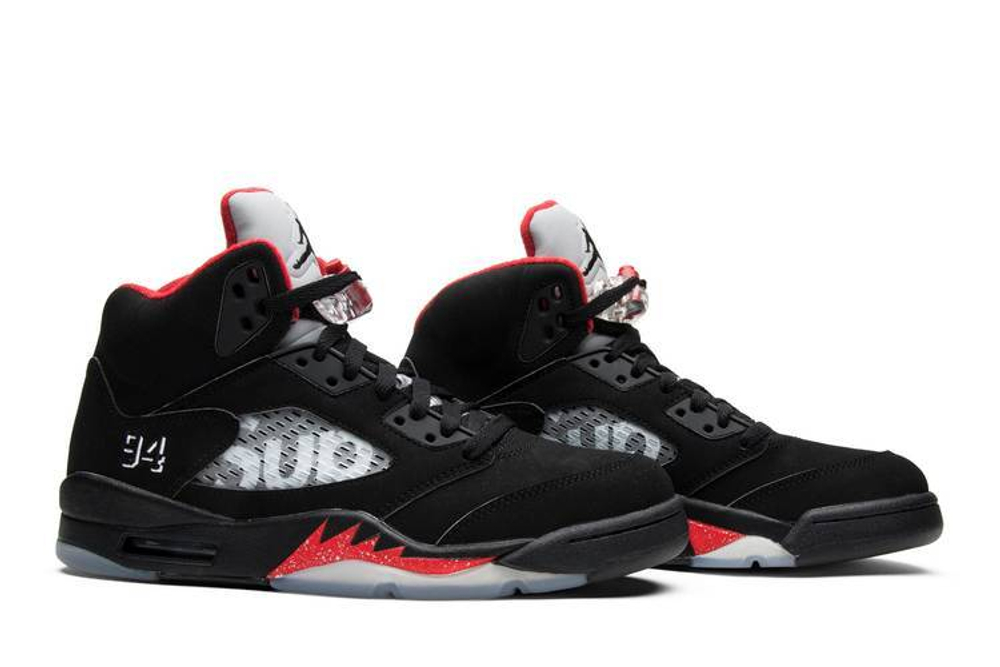 Fake supreme jordan 5 black top