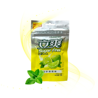 Драже холодок Lishuang Sugar Free без сахара Лайм 15 г