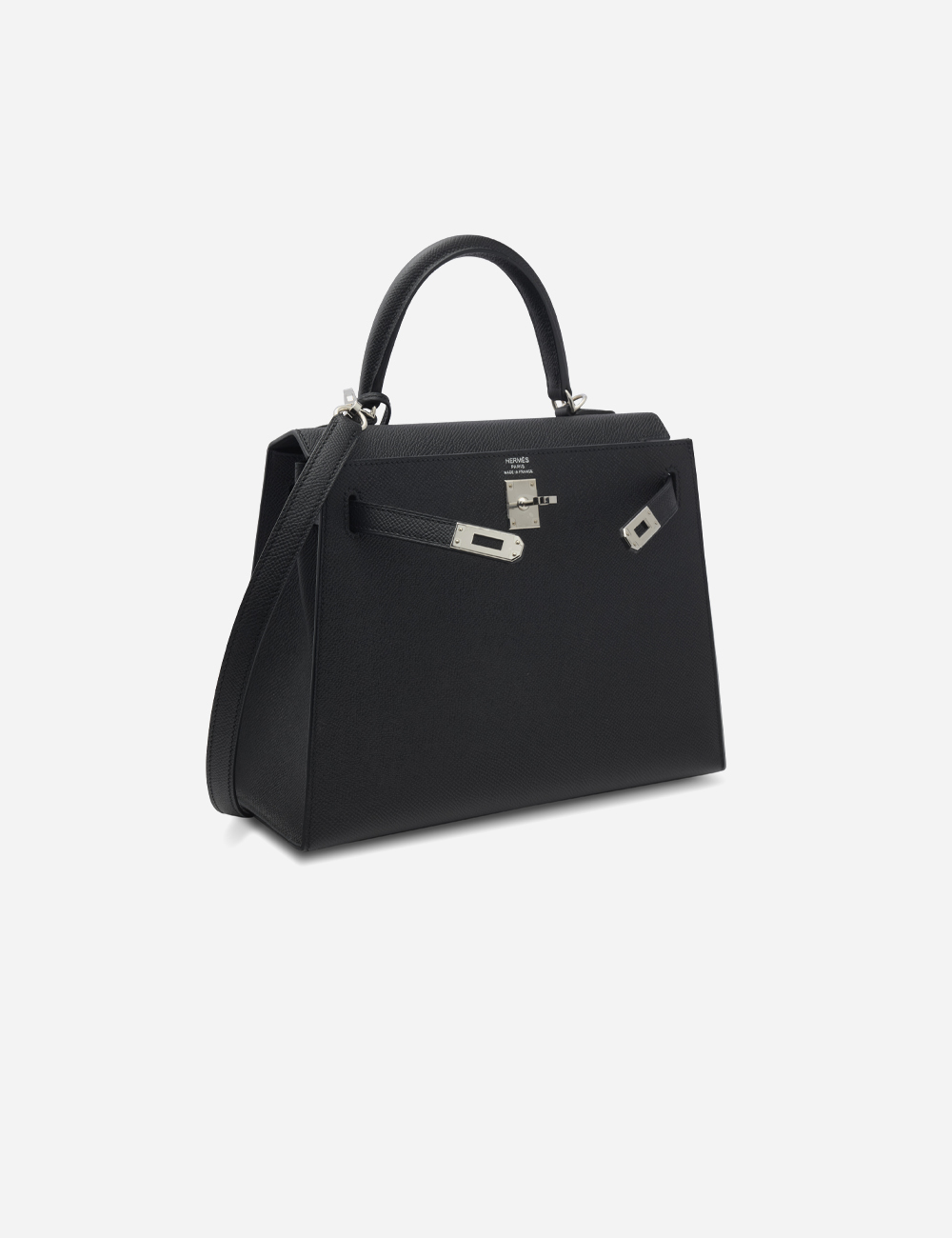 Сумка Hermes Epsom Kelly 25 Palladium Hardware "Noir"