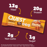 Quest Nutrition, Stacks, протеиновый батончик, соленая карамель, 4 батончика, 67 г (2,36 унции) каждый