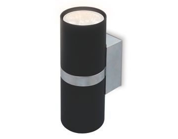 Настенный светильник 2*GU10 FW243/2 BK/CH черный/хром 155*60*76 Wallers Wall Ambrella