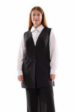 Жилет женский 4779Аа, черный #70Ч064779Аа