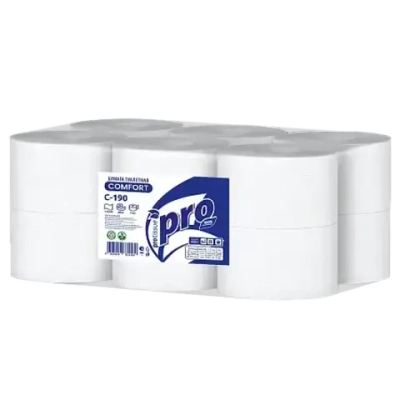 Бумага туалетная 1сл 200м целлюлоза 100% белая PROtissue