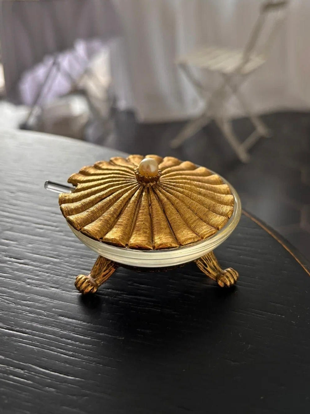 Горчичница/солонка с ложкой