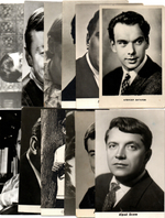 №109 Открытки Артисты и актёры СССР 1960–1970-е г. 25 штук. Чёрно-белые, чистые, без повторов