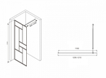 Душевая перегородка ABBER Immer Offen AG63120B8