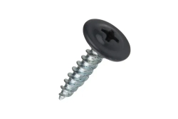 Саморез с прессшайбой 4,2х19 серый гранит RAL7024 острые 100шт.