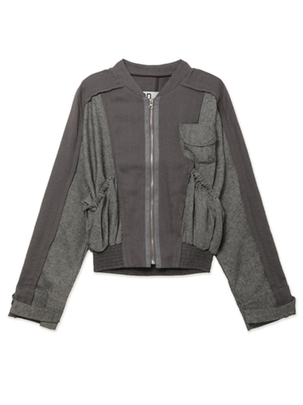 Бомбер Linen Paneled Bomber
