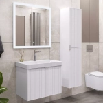 Подвесная тумба-умывальник Comforty Тенерифе-70 белый матовый с раковиной CF19595BX-70