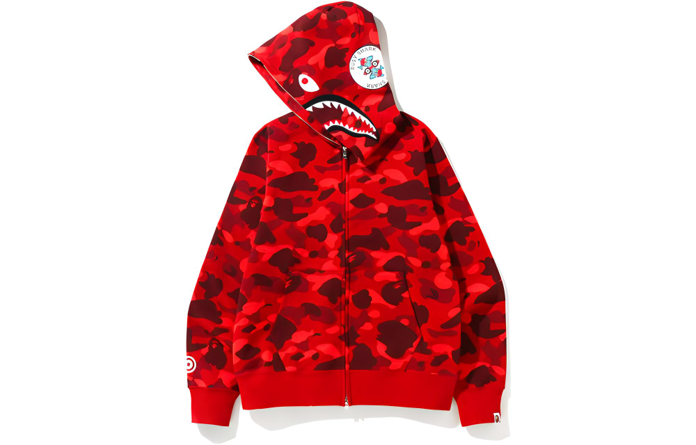 A Bathing Ape Color Camo Shark Full Zip