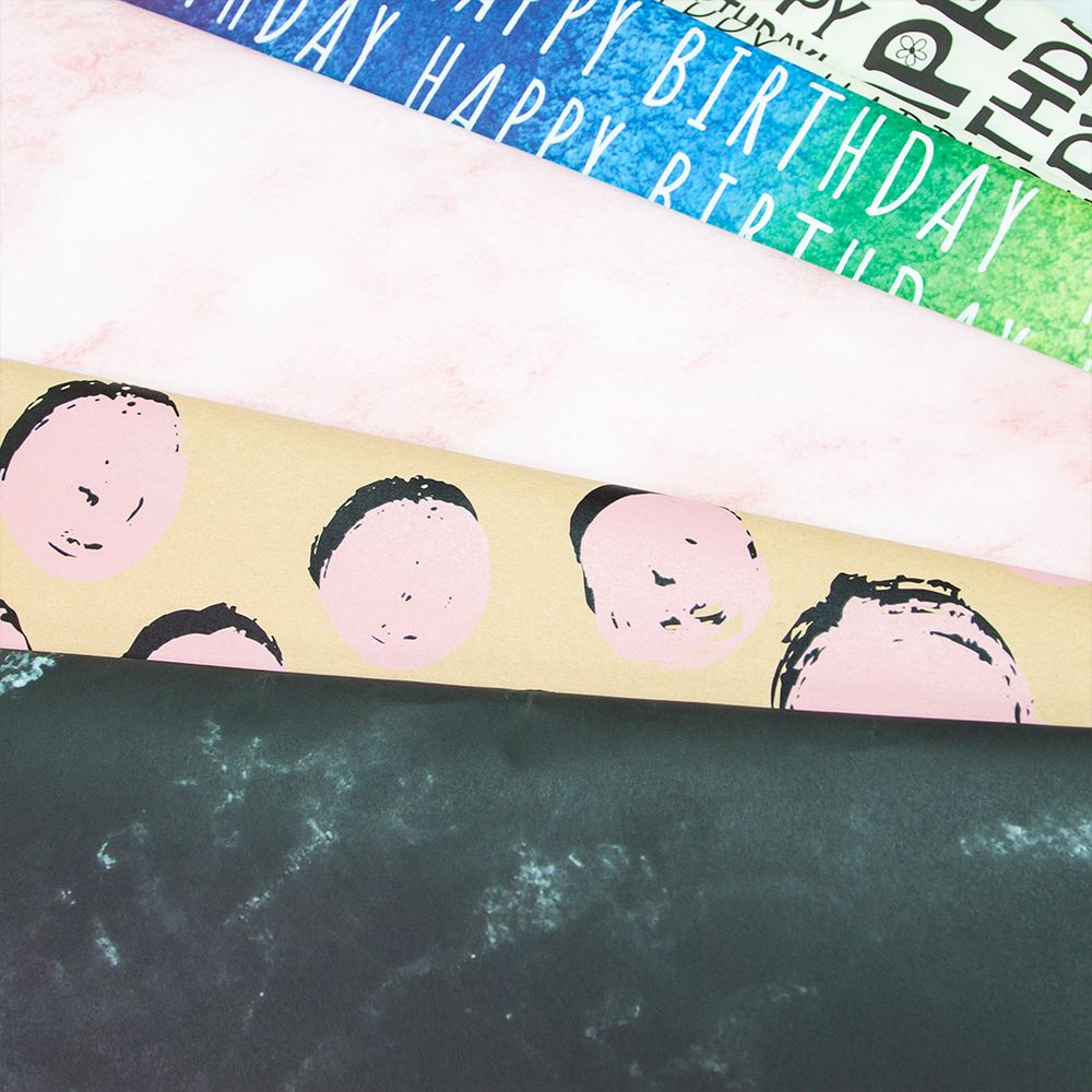 Упаковочная бумага, Крафт (0,7*1 м) Круги Люкс, Розовый, 1 шт.