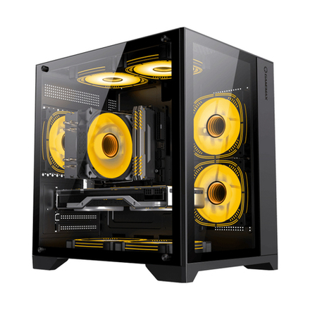 Компьютерный корпус Gamemax Infinity Mini 3 ARGB Fans + Controller Black без Б/П