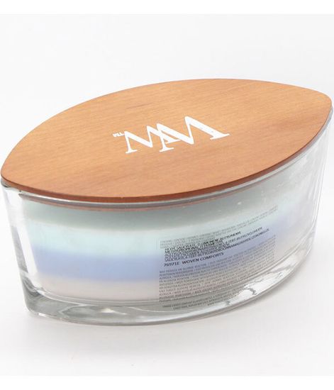 Вязаный плед, ароматическая свеча трилогия эллипс, WoodWick