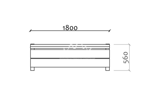 Диван парковый 01502