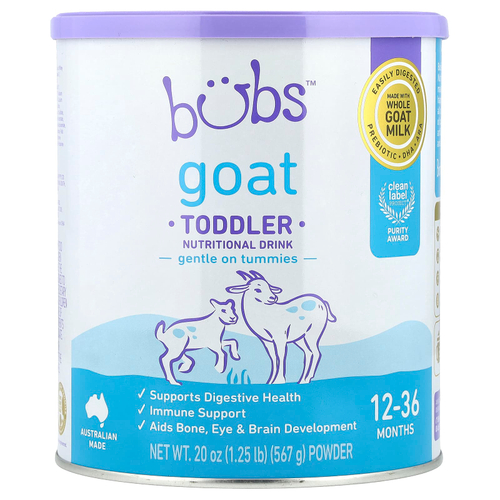 Aussie Bubs, Goat, для малышей, пищевой порошок в форме напитка, для детей от 12 до 36 месяцев, 567 г (20 унций)
