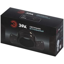 Светильник встраиваемый алюминиевый ЭРА KL99 BK безрамочный под штукатурку под лампу MR16 GU5.3 черный | Алюминиевые встраиваемые светильники