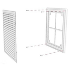 Решетка вентиляционая 1825 Р (Распродажа)