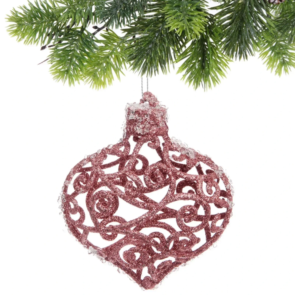 Подвеска «Ажурная капля» 9,5 см, Янтарь