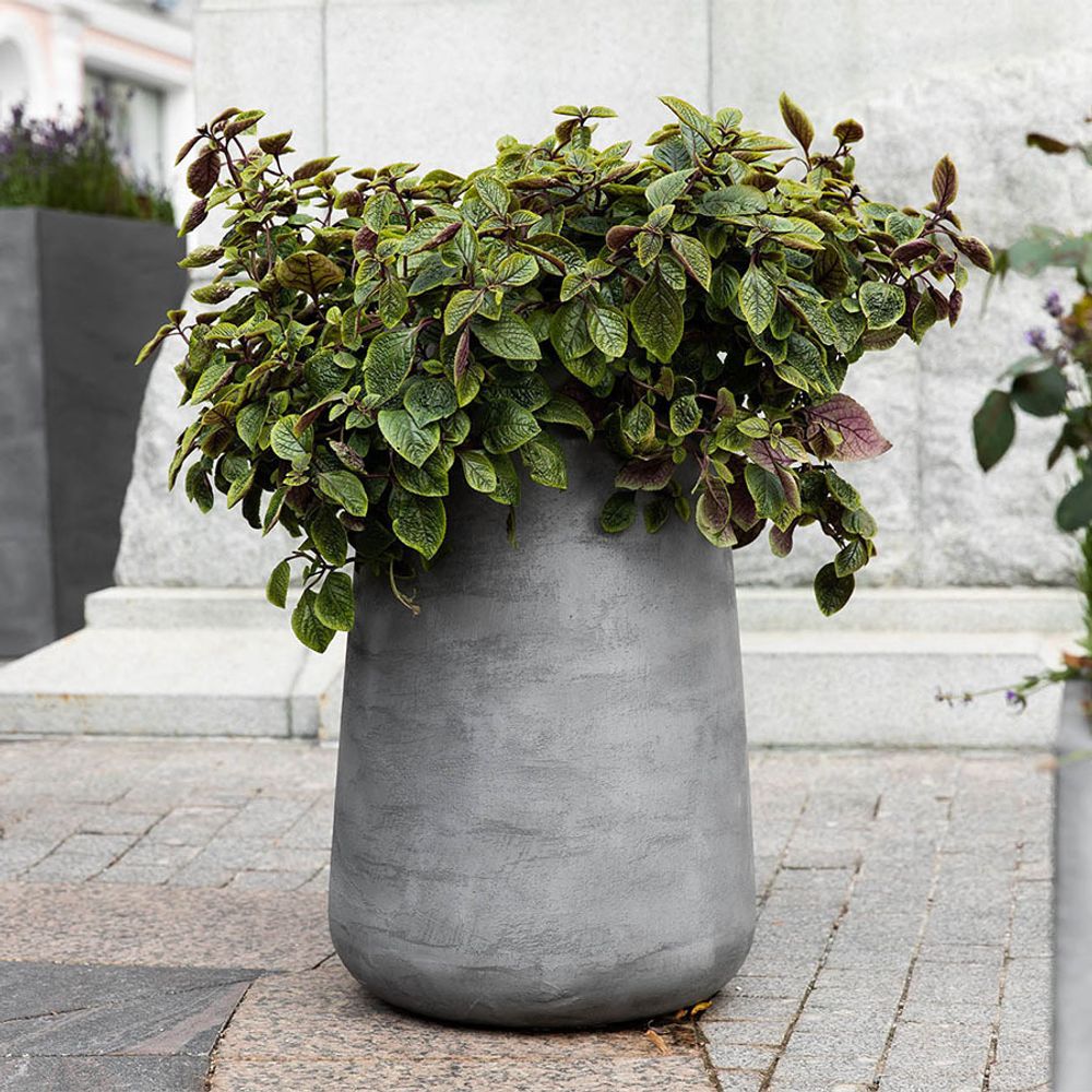 Кашпо CONE CONCRETE GREY LIGHT D36 H75