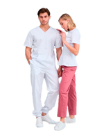 Джоггеры медицинские мужские Dr. Nice DRN621 с манжетами на резинке, бежевый, 54