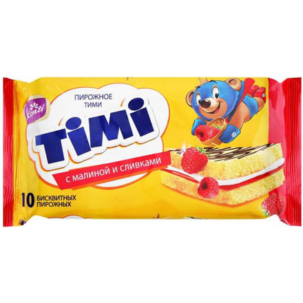 Пирожное ТIMI Малина и сливки 330 гр