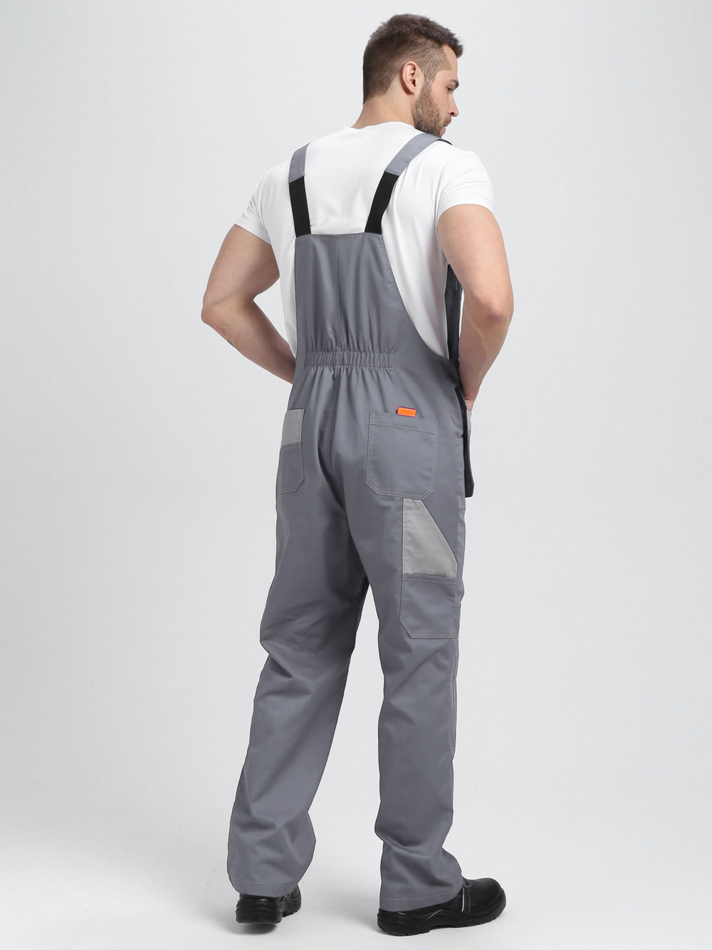 Костюм Драга-2 (тк.Смесовая МВО,240) п/к, серый/св.серый/оранжевый