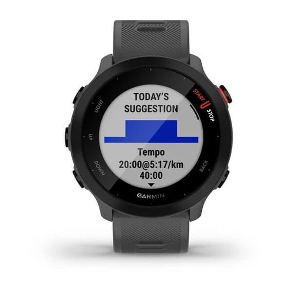 Garmin Forerunner 55 — умные часы для бега, серый цвет