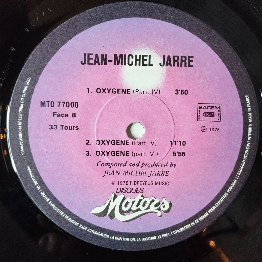 Винтажная виниловая пластинка LP Jean Michel Jarre Oxygene (France 1976)