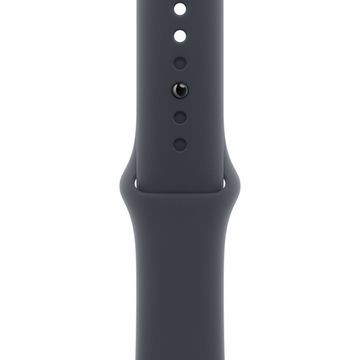 Apple Watch SE 2024, 44 мм, корпус из алюминия цвета «полуночный черный», спортивный ремешок цвета «полуночный черный» M/L